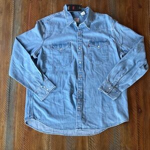 Men's Levi’s Denim Shirt Western Top XL New NWT
